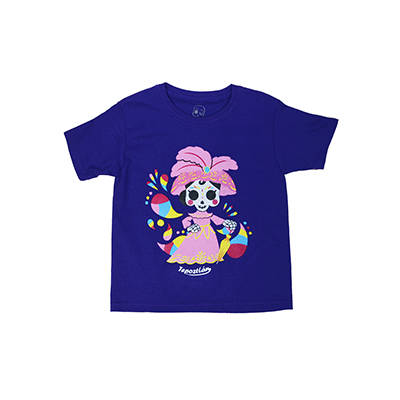 Playera Langer Catrina Niña Morada
